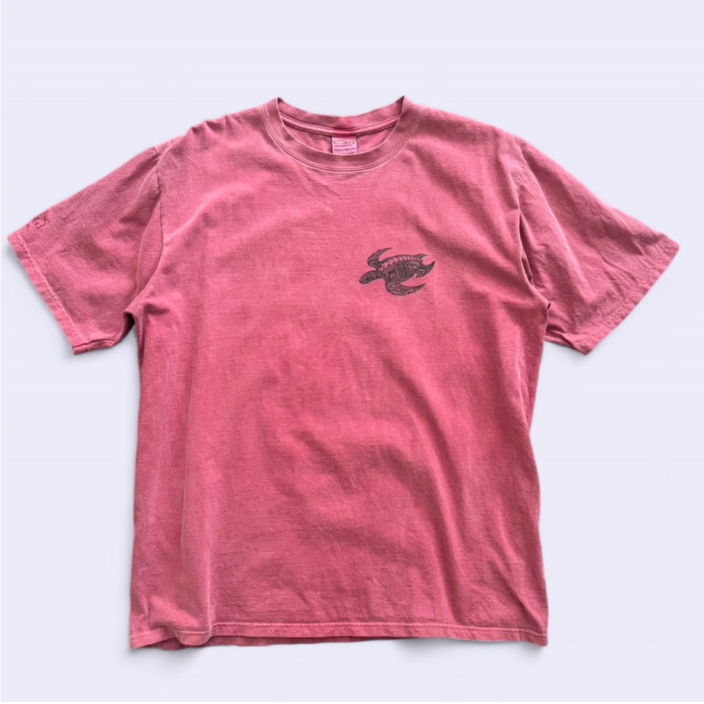 Crazy Shirts Berry Red Sea Turtle Graphic Tee L